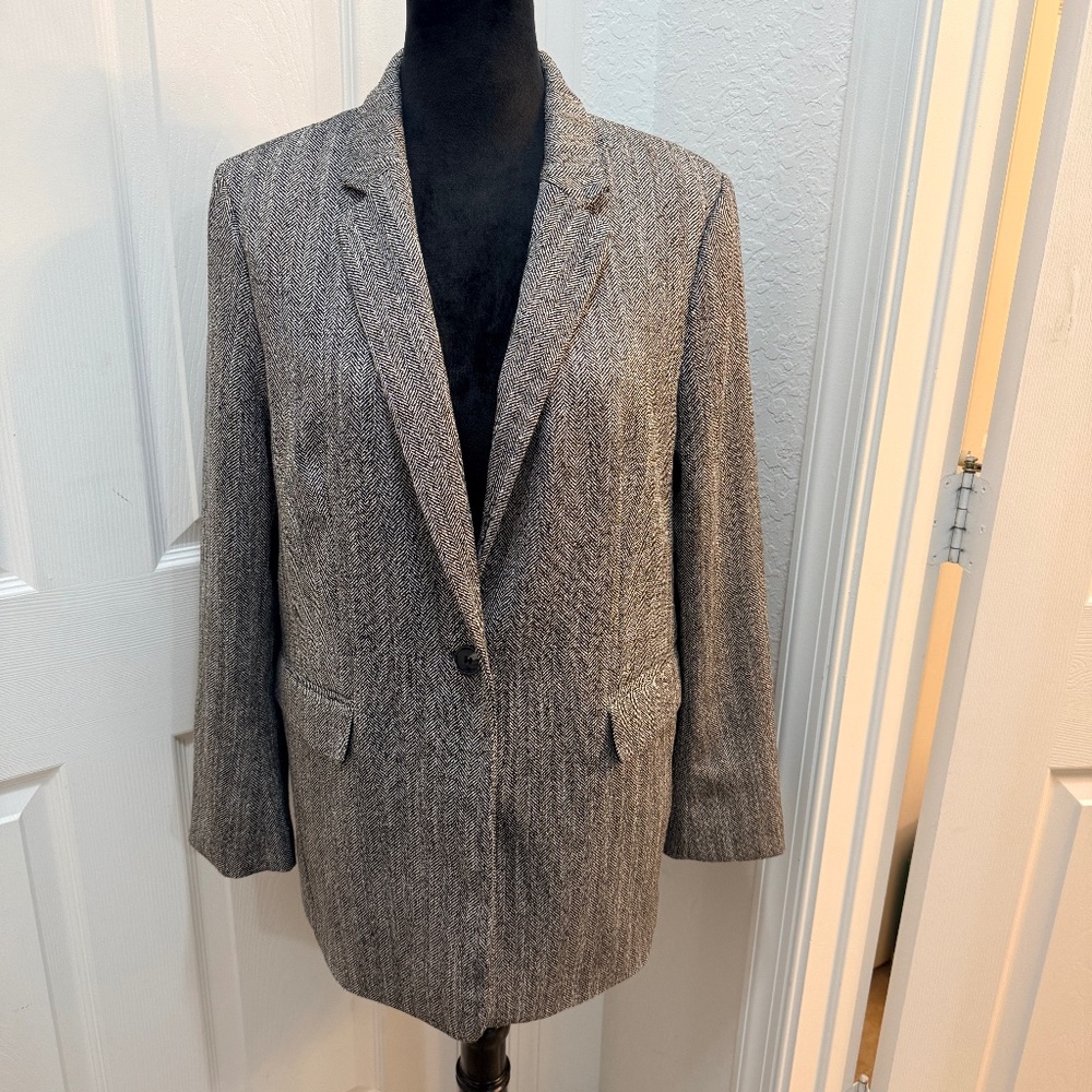 H&M Women’s Tweed‎ Blazer Jacket – Size M